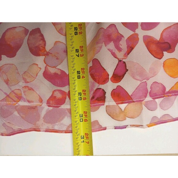 Tyler Boe Dress Sz 4 Pink Floral 100% Silk A-line Midi Ruffled Lined $388 NWT - Picture 16 of 16